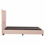 ΚΡEΒΑΤΙ ΔΙΠΛΟ NESTOR HM715 ΜΠΕΖ ΒΕΛΟΥΔΟ ΓΙΑ ΣΤΡΩΜΑ 160x200εκ. - Image 4