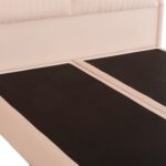 ΚΡEΒΑΤΙ ΔΙΠΛΟ NESTOR HM715 ΜΠΕΖ ΒΕΛΟΥΔΟ ΓΙΑ ΣΤΡΩΜΑ 160x200εκ. - Image 6