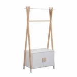 ΚΡΕΜΑΣΤΡΑ ΠΑΙΔΙΚH ΜΕ ΝΤΟΥΛΑΠΙ PASCHAL HM2495.03 ΜΕΛΑΜΙΝΗ-ΞΥΛΟ ΠΕΥΚΟΥ 76x44x170Υεκ