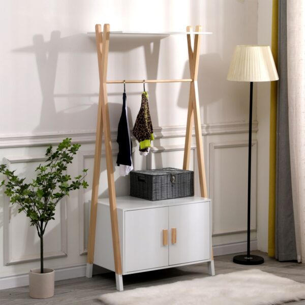 ΚΡΕΜΑΣΤΡΑ ΠΑΙΔΙΚH ΜΕ ΝΤΟΥΛΑΠΙ PASCHAL HM2495.03 ΜΕΛΑΜΙΝΗ-ΞΥΛΟ ΠΕΥΚΟΥ 76x44x170Υεκ - Image 2