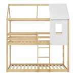 ΠΑΙΔΙΚΗ ΚΟΥΚΕΤΑ ΣΠΙΤΑΚΙ τ.MONTESSORI HOOD HM705.01 ΞΥΛΟ ΠΕΥΚΟΥ ΣΕ ΦΥΣΙΚΟ-ΣΤΡΩΜΑΤΑ 190x90εκ - Image 4