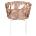 ΠΟΛΥΘΡΟΝΑ ΑΛΟΥΜΙΝΙΟΥ ORIN HM6265.02 ΛΕΥΚΗ-P.E.RATTAN ΦΥΣΙΚΟ-ΜΠΕΖ ΜΑΞΙΛΑΡΙΑ 58x61x75Υ - Image 6