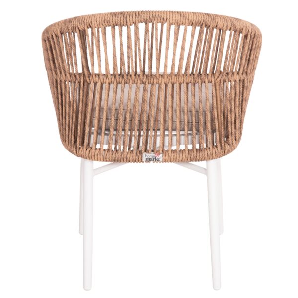 ΠΟΛΥΘΡΟΝΑ ΑΛΟΥΜΙΝΙΟΥ ORIN HM6265.02 ΛΕΥΚΗ-P.E.RATTAN ΦΥΣΙΚΟ-ΜΠΕΖ ΜΑΞΙΛΑΡΙΑ 58x61x75Υ - Image 6
