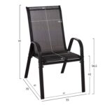 ΠΟΛΥΘΡΟΝΑ ΕΞ.ΧΩΡΟΥ LEON HM5000.43 ΜΕΤΑΛΛΙΚΗ ΜΑΥΡΗ K/D- ΣΕΤ 4 ΤΜΧ-55x70x91Υεκ. - Image 2