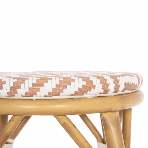 ΣΚΑΜΠΟ ΑΛΟΥΜΙΝΙΟΥ ΜΕΣ.ΥΨΟΥΣ CHINO HM6286.04 BAMBOO LOOK ΦΥΣΙΚΟ & TEXTILENE 43x43x65Υεκ - Image 6