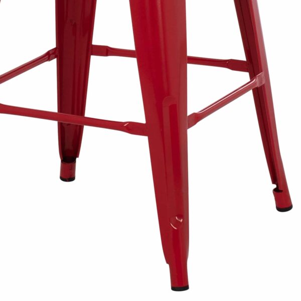 ΣΚΑΜΠΟ ΜΕΣΑΙΟΥ ΥΨΟΥΣ ΜΕΤΑΛΛΙΚΟ MELITA-PRO HM8573.44 ΚΟΚΚΙΝΟ 43x43x67Υεκ. - Image 6
