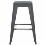 ΣΚΑΜΠΟ ΜΕΣΑΙΟΥ ΥΨΟΥΣ ΜΕΤΑΛΛΙΚΟ MELITA-PRO HM8573.50 ΓΚΡΙ 43x43x67Υεκ. - Image 3