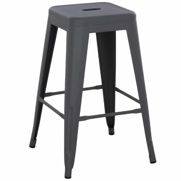 ΣΚΑΜΠΟ ΜΕΣΑΙΟΥ ΥΨΟΥΣ ΜΕΤΑΛΛΙΚΟ MELITA-PRO HM8573.50 ΓΚΡΙ 43x43x67Υεκ. - Image 4