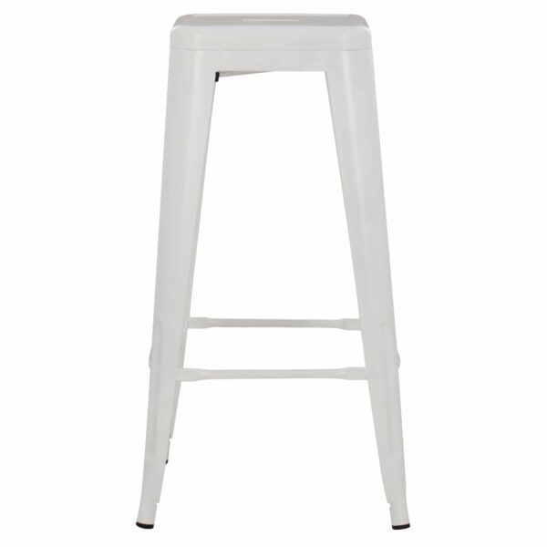 ΣΚΑΜΠΟ ΜΠΑΡ ΜΕΤΑΛΛΙΚΟ MELITA-PRO HM8642.41 ΣΕ ΛΕΥΚΟ ΜΑΤ 43x43x78Υεκ. - Image 3