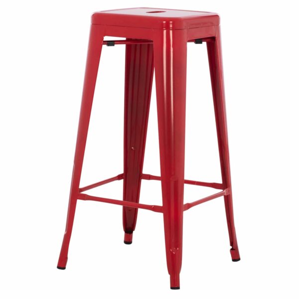 ΣΚΑΜΠΟ ΜΠΑΡ ΜΕΤΑΛΛΙΚΟ MELITA-PRO HM8642.44 ΣΕ ΚΟΚΚΙΝΟ 43x43x78Υεκ. - Image 4