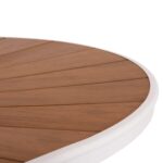 ΤΡΑΠΕΖΙ ΕΞΩΤ.ΧΩΡΟΥ TELAMO HM6288.02 ΑΛΟΥΜΙΝΙΟ ΛΕΥΚΟ & POLYWOOD 160X90Χ73.5Υεκ. - Image 6