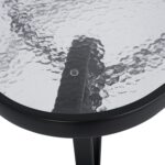 ΤΡΑΠΕΖΙ BRUNO 150X90Χ72Υεκ. ΜΕΤΑΛΛΙΚΟ ΜΑΥΡΟ ΜΕ ΓΥΑΛΙΝΗ ΕΠΙΦΑΝΕΙΑ HM5145.03 - Image 4