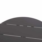 ΤΡΑΠΕΖΙ ΣΤΡΟΓΓΥΛΟ ΑΛΟΥΜΙΝΙΟΥ HIGER HM6289.01 ΓΚΡΙ Φ90x74Yεκ. - Image 4