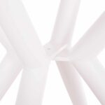 ΤΡΑΠΕΖΙ ΣΤΡΟΓΓΥΛΟ ΑΛΟΥΜΙΝΙΟΥ HIGER HM6289.02 ΛΕΥΚΟ Φ90x74Yεκ. - Image 5