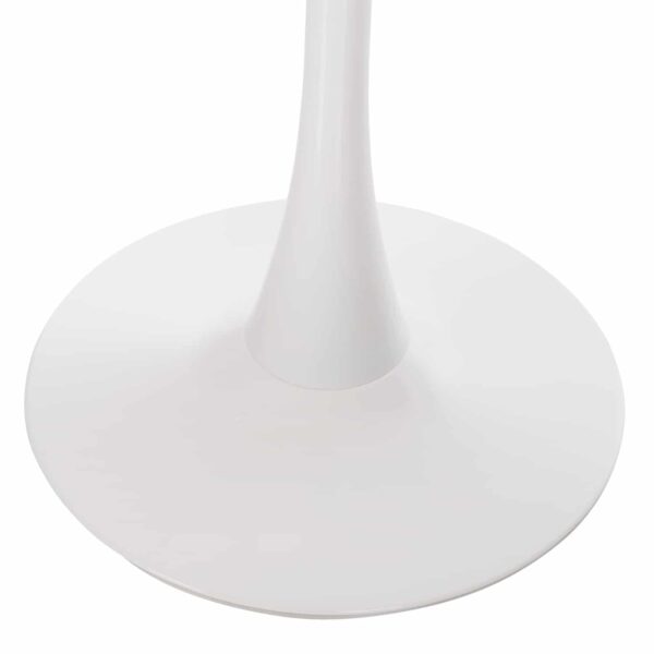 ΤΡΑΠΕΖΙ ΤΡΑΠΕΖΑΡΙΑΣ ROLLO HM9422.11 ΣΤΡΟΓΓΥΛΟ WHITE MARBLE Φ120x74Yεκ. - Image 3