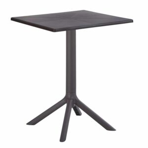 ΤΡΑΠΕΖΙ ΠΟΛΥΠΡΟΠΥΛΕΝΙΟΥ ΤΕΤΡΑΓΩΝΟ TERRIN HM6125.13 ΚΑΦΕ 60x60x75Υεκ.