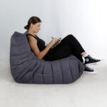 COMMODO ΠΟΥΦ ΓΚΡΙ ΣΚΟΥΡΟ 89x100x70 01-3159 - Image 2