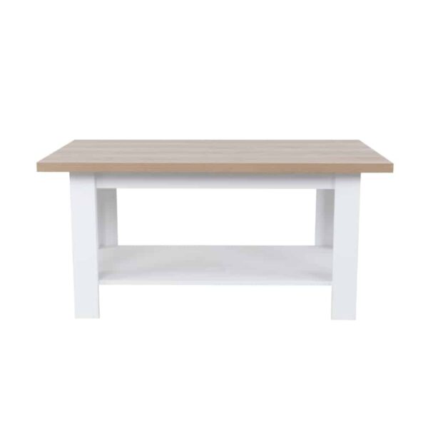 VILLAGE COFFEE TABLE ΛΕΥΚΟ ΦΥΣΙΚΟ 110x60x53 04-0597 - Image 2