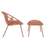 NADIN ΠΟΛΥΘΡΟΝΑ SET 2ΤΕΜ TERRACOTTA 80x61.5x73 27-0211 - Image 3