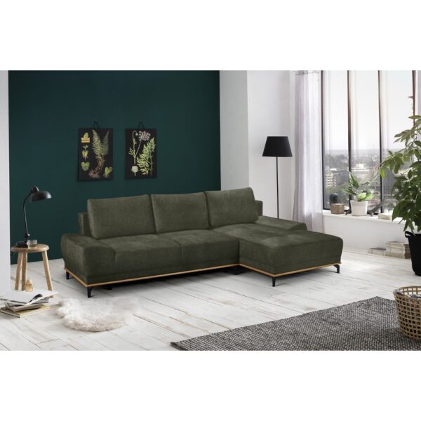 NATURA ΚΑΝΑΠΕΣ ΚΡΕΒΑΤΙ ΓΩΝΙΑ ΔΕΞΙΑ ΛΑΔΙ 283x164x90 70-0400 - Image 3