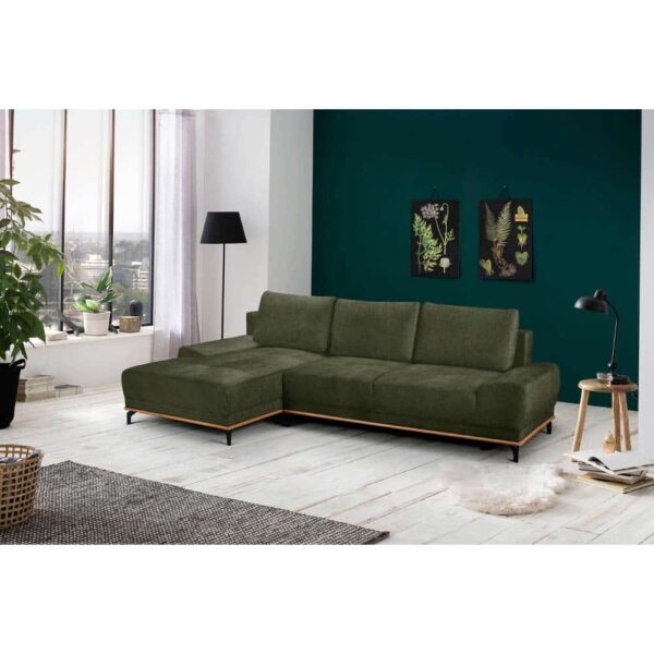 NATURA ΚΑΝΑΠΕΣ ΚΡΕΒΑΤΙ ΓΩΝΙΑ ΑΡΙΣΤΕΡΗ ΛΑΔΙ 283x164x90 70-0401 - Image 3