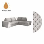 EDDI ΚΑΝΑΠΕΣ ΚΡΕΒΑΤΙ ΓΩΝΙΑ ΔΕΞΙΑ TAUPE 248x213x90 70-0402