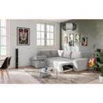 EDDI ΚΑΝΑΠΕΣ ΚΡΕΒΑΤΙ ΓΩΝΙΑ ΑΡΙΣΤΕΡΗ TAUPE 248x213x90 70-0403 - Image 2