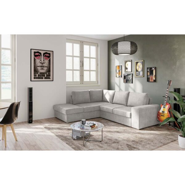 EDDI ΚΑΝΑΠΕΣ ΚΡΕΒΑΤΙ ΓΩΝΙΑ ΑΡΙΣΤΕΡΗ TAUPE 248x213x90 70-0403 - Image 3