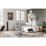 EDDI ΚΑΝΑΠΕΣ ΚΡΕΒΑΤΙ ΓΩΝΙΑ ΑΡΙΣΤΕΡΗ CREAM 248x213x90 70-0405 - Image 2