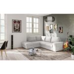 EDDI ΚΑΝΑΠΕΣ ΚΡΕΒΑΤΙ ΓΩΝΙΑ ΑΡΙΣΤΕΡΗ CREAM 248x213x90 70-0405 - Image 3