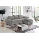 BILL ΚΑΝΑΠΕΣ ΚΡΕΒΑΤΙ ΓΩΝΙΑ ΔΕΞΙΑ ΓΚΡΙ 241x173x94 70-0406 - Image 5