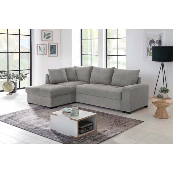 BILL ΚΑΝΑΠΕΣ ΚΡΕΒΑΤΙ ΓΩΝΙΑ ΑΡΙΣΤΕΡΗ ΓΚΡΙ 241x173x94 70-0407 - Image 3