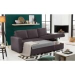 ALDO CRISTIANO ΚΑΝΑΠΕΣ ΚΡΕΒΑΤΙ ΓΩΝΙΑ ΑΝΑΣΤΡΕΨΙΜΗ ΓΚΡΙ 220x150x88 70-0408 - Image 2