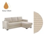 ALDO CRISTIANO ΚΑΝΑΠΕΣ ΚΡΕΒΑΤΙ ΓΩΝΙΑ ΑΝΑΣΤΡΕΨΙΜΗ OFF WHITE 220x150x88 70-0409