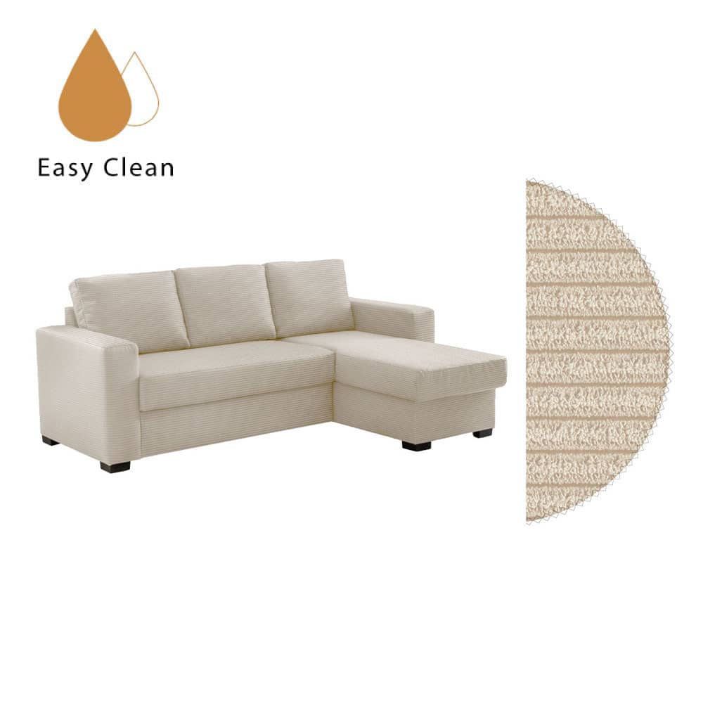 70-0409-2T75p-first-_1 ALDO CRISTIANO ΚΑΝΑΠΕΣ ΚΡΕΒΑΤΙ ΓΩΝΙΑ ΑΝΑΣΤΡΕΨΙΜΗ OFF WHITE 220x150x88 70-0409 - Image 1