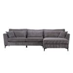 FOREVER ΚΑΝΑΠΕΣ ΓΩΝΙΑ ΔΕΞΙΑ ΓΚΡΙ LINCOLN 90 316x185x92 71-0117 - Image 2