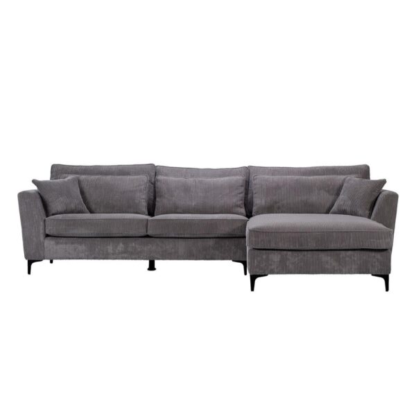 FOREVER ΚΑΝΑΠΕΣ ΓΩΝΙΑ ΔΕΞΙΑ ΓΚΡΙ LINCOLN 90 316x185x92 71-0117 - Image 2