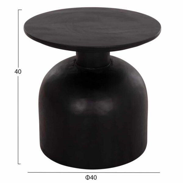 ΒΟΗΘΗΤΙΚΟ ΤΡΑΠΕΖΑΚΙ PUMBE-s HM9892.12 ΞΥΛΟ SUAR--ΜΑΥΡΟ Φ40x40Υεκ - Image 2