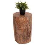 ΒΟΗΘΗΤΙΚΟ ΤΡΑΠΕΖΑΚΙ/ΣΚΑΜΠΟ TRONCO HM9374.21 ΞΥΛΟ TEAK--ΦΥΣΙΚΟ Φ30x45Υεκ. - Image 3