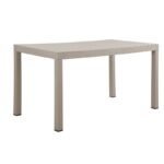 DALTON Τραπέζι Κήπου-Βεράντας Μέταλλο Βαφή Γκρι, PP-UV Γκρι 141x70x74cm