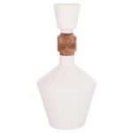 ΔΙΑΚΟΣΜΗΤΙΚΟ ΒΑΖΟ ΔΑΠΕΔΟΥ NEBULA HM4661.02 FIBER CEMENT ΛΕΥΚΟ--ΞΥΛΟ ΤΕΑΚ Φ60x115Υεκ.