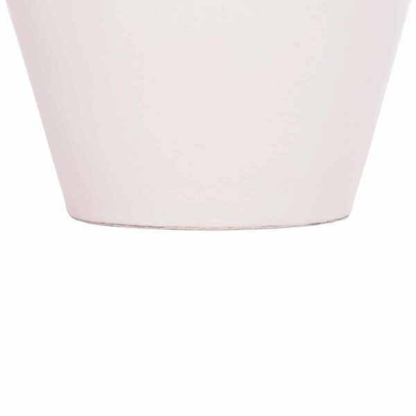 ΔΙΑΚΟΣΜΗΤΙΚΟ ΒΑΖΟ ΔΑΠΕΔΟΥ NEBULA HM4661.02 FIBER CEMENT ΛΕΥΚΟ--ΞΥΛΟ ΤΕΑΚ Φ60x115Υεκ. - Image 6