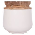 ΔΙΑΚΟΣΜΗΤΙΚΟ ΒΑΖΟ ΔΑΠΕΔΟΥ LINTER HM4662.02L FIBER CEMENT ΛΕΥΚΟ--ΞΥΛΟ ΤΕΑΚ Φ41x47Υεκ. - Image 3