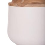 ΔΙΑΚΟΣΜΗΤΙΚΟ ΒΑΖΟ ΔΑΠΕΔΟΥ LINTER HM4662.02L FIBER CEMENT ΛΕΥΚΟ--ΞΥΛΟ ΤΕΑΚ Φ41x47Υεκ. - Image 5