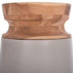 ΔΙΑΚΟΣΜΗΤΙΚΟ ΒΑΖΟ ΔΑΠΕΔΟΥ LINTER HM4662.03S FIBER CEMENT ΓΚΡΙ--ΞΥΛΟ ΤΕΑΚ Φ34x60Υεκ. - Image 5