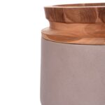 ΔΙΑΚΟΣΜΗΤΙΚΟ ΒΑΖΟ ΔΑΠΕΔΟΥ LINTER HM4662.05L FIBER CEMENT ΓΚΡΙ ΜΑΤ--ΞΥΛΟ ΤΕΑΚ Φ41x47Υεκ - Image 5