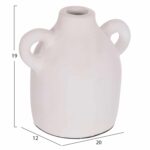 ΔΙΑΚΟΣΜΗΤΙΚΟ ΒΑΖΟ ΣΕΙΡΑ CLAYVON HM4407 ΤΕΡΑΚΟΤΑ ΣΕ ΛΕΥΚΟ 20x12x19Υεκ. - Image 2