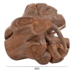 ΔΙΑΚΟΣΜΗΤΙΚΟ ΔΑΠΕΔΟΥ CLEMOR (L) HM18302 ΑΚΑΝΟΝΙΣΤΗ ΣΦΑΙΡΑ-ΞΥΛΟ ΤΕΑΚ--ΦΥΣΙΚΟ Φ50εκ. - Image 2