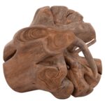 ΔΙΑΚΟΣΜΗΤΙΚΟ ΔΑΠΕΔΟΥ CLEMOR (L) HM18302 ΑΚΑΝΟΝΙΣΤΗ ΣΦΑΙΡΑ-ΞΥΛΟ ΤΕΑΚ--ΦΥΣΙΚΟ Φ50εκ.