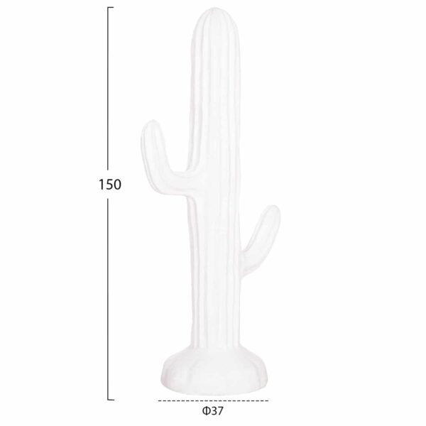 ΔΙΑΚΟΣΜΗΤΙΚΟΣ ΚΑΚΤΟΣ ΔΑΠΕΔΟΥ CACTUS HM4386.02L ΓΥΨΟΣ ΣΕ ΛΕΥΚΟ 63x37x150Υεκ. - Image 2